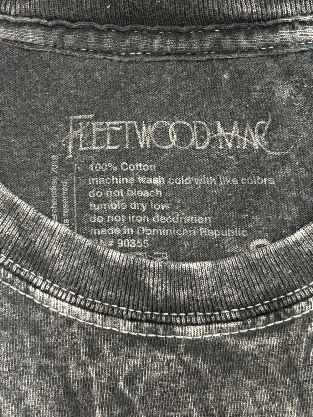 FLEETWOOD MAC Gray Crewneck Cropped Tee